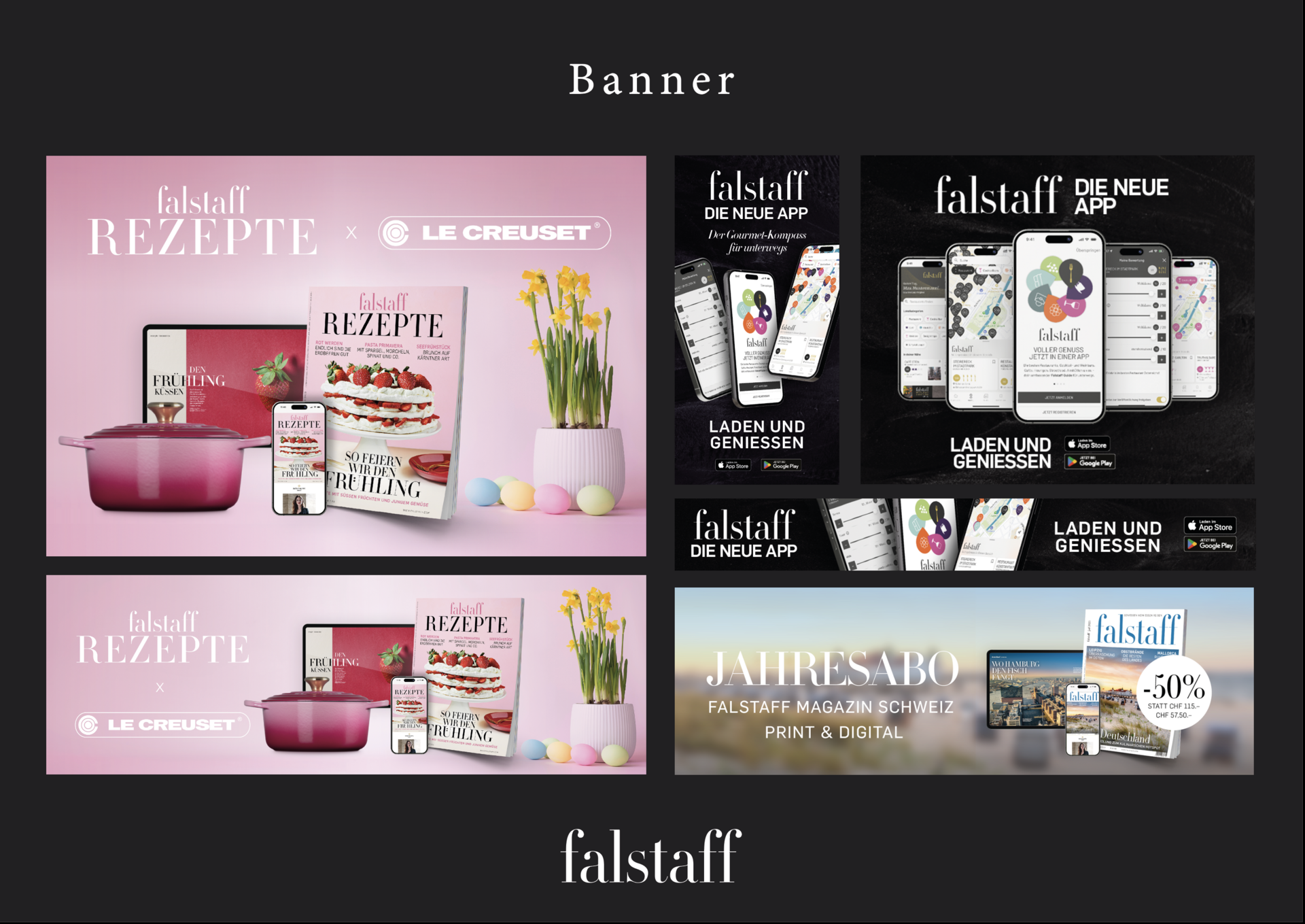 Falstaff Magazin Cover Layout