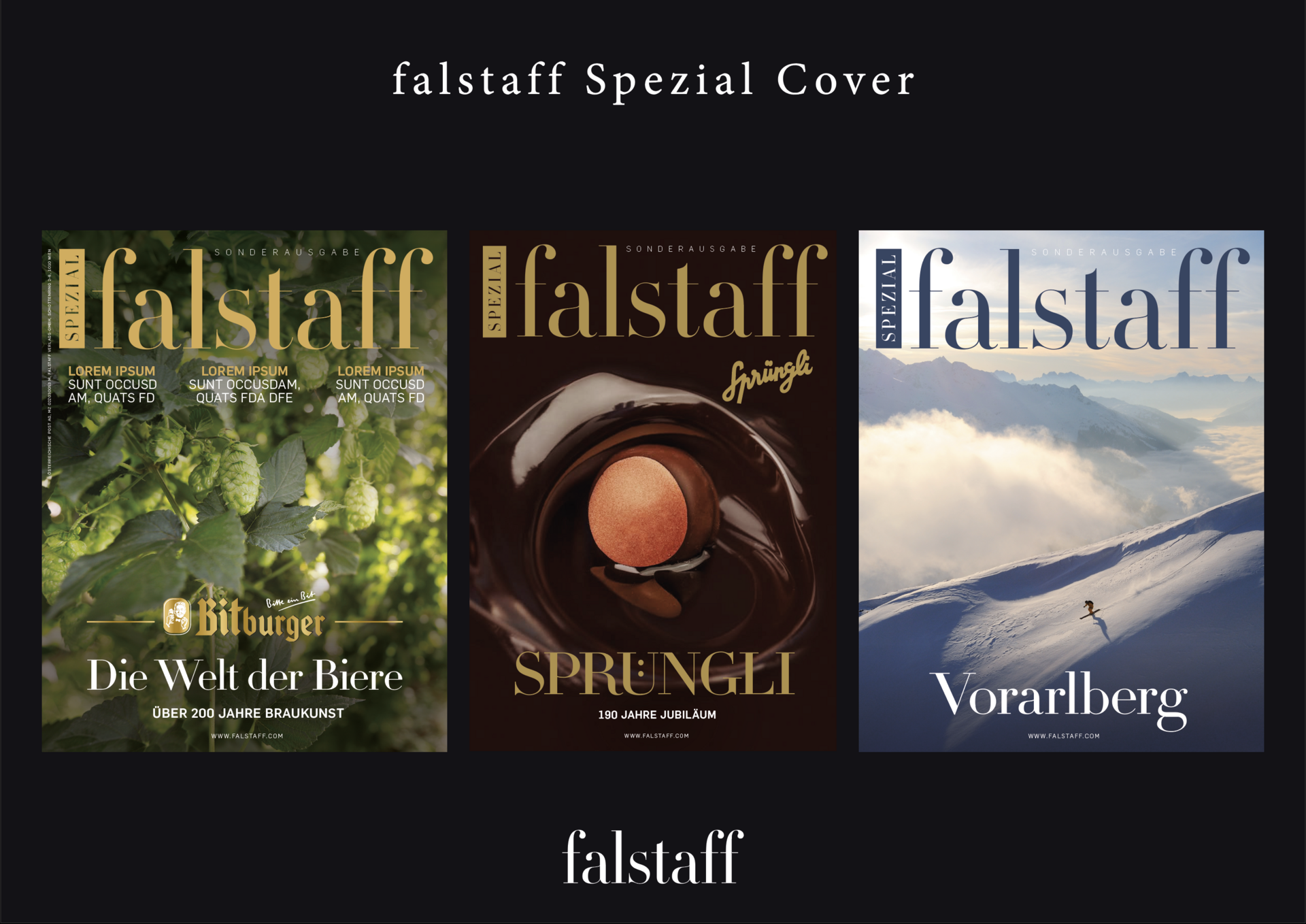Falstaff Magazin Editorial Design