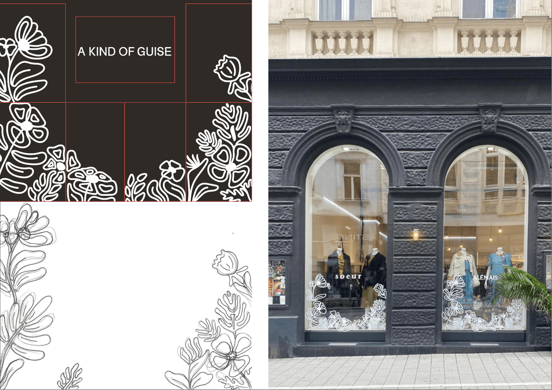 NFIVE Fensterdekoration – Entstehungs-Steps der Gestaltung